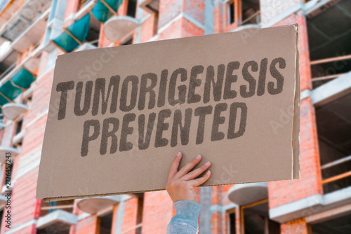 Quadro su tela "Tumorigenesis Prevented" Intercept the development of cancer at an early stage