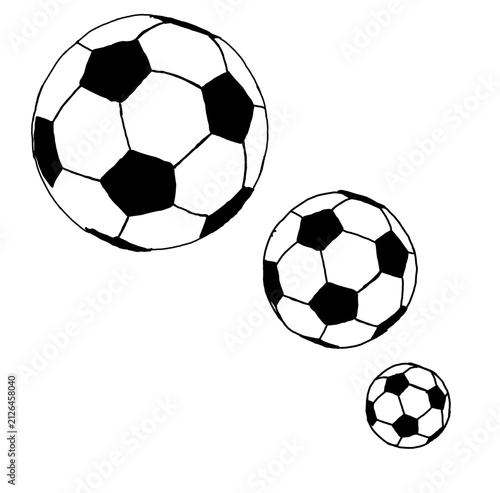 Soccer Ball Size Variants Elements Set