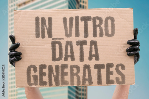 Canvastavla "In_vitro Data Generates" Collect results from experiments outside a living organism