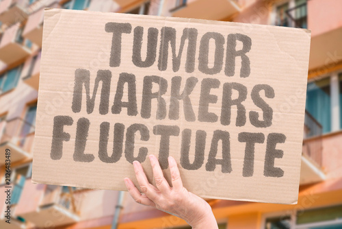 Принти на полотні "Tumor Markers Fluctuate" Blood tests show changing biomarker levels
