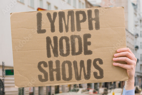 Принти на полотні "Lymph Node Shows" Regional lymph node involvement indicates metastatic spread