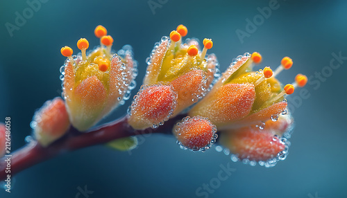 Yellow Flower Floating in Water with Gentle Ripples and Reflection