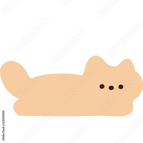 Minimalist Cute Simple Cats SVG Vector