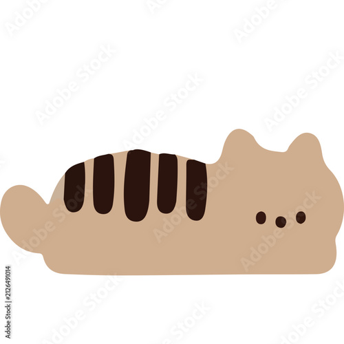 Minimalist Cute Simple Cats SVG Vector