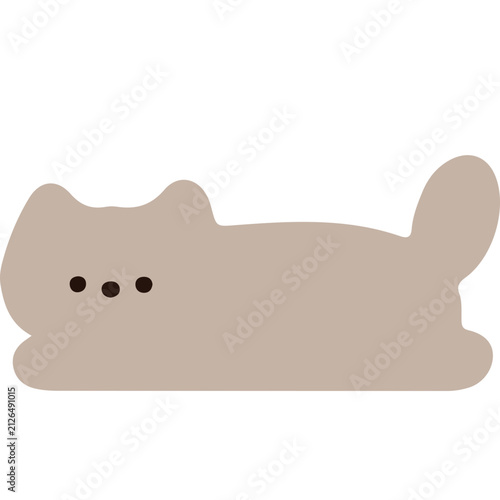 Minimalist Cute Simple Cats SVG Vector