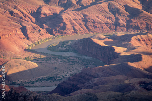 grand canyon river floor desert view