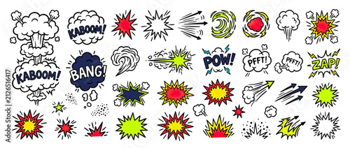 Comic Book Sound Effects and Explosions Collection