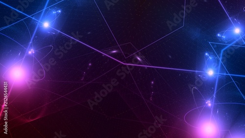 luminous digital network, glowing nodes, futuristic tech, cyber connections, neon lines, , technology, science, research