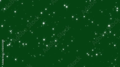 White sparkle glitter explosion dust particles background, sparkle stars silver background christmas holiday, colorful blinking stars on green background. bokeh light lights effect. 4k video