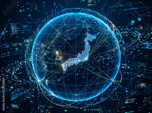 デジタル技術で繋がる地球と日本の情報通信社会
