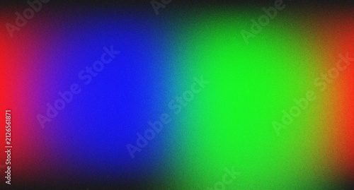Fotografie Vibrant RGB color gradient with subtle grain texture effect for abstract digital
