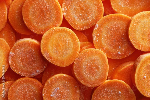 Fresh Sweet Potato Slice Background Texture