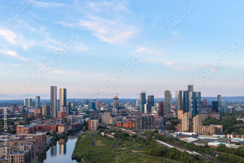 Salford And Manchester Skyline  