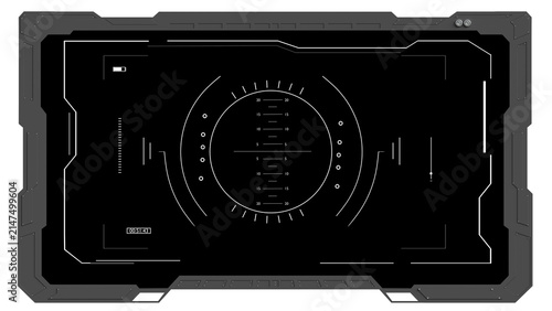 Futuristic Sci-Fi HUD Display