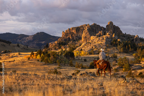 Wyoming Cowboy Horse Ranch scenic