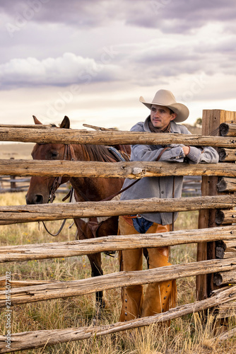 Wyoming Cowboy Horse Ranch scenic