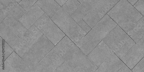 Grey granite floor tiles texture. Natural stone paving background with seamless pattern.