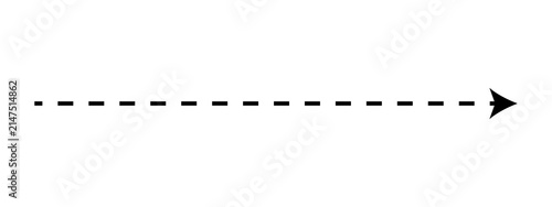 Black dashed line with an arrow pointing to the right side