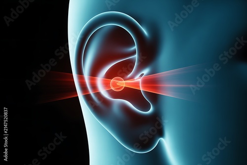 Medical illustration of human anatomy with digital overlay