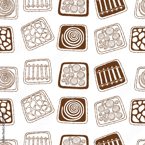Handmade Sensory Tactile Pad Seamless Pattern. DIY Occupational Therapy Texture Board Background. Montessori Material Foot Massage Block