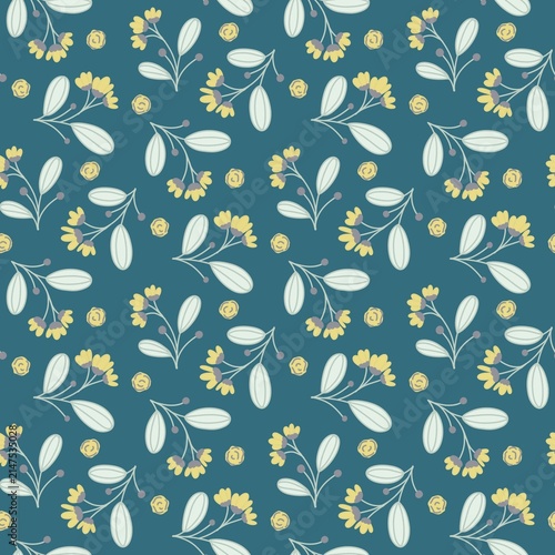 seamless pattern with flowers