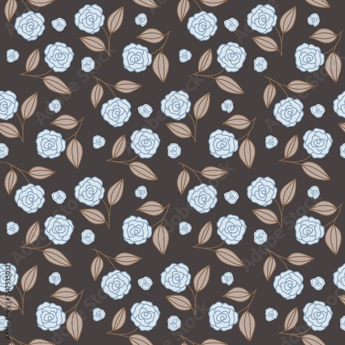 seamless pattern with flowers