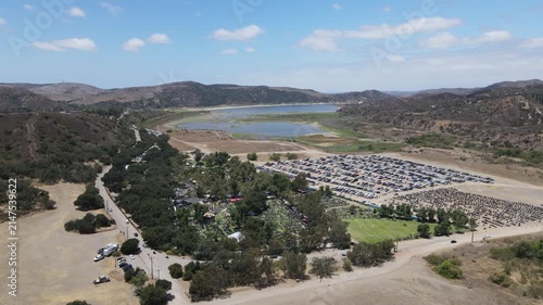 Born free 2026 motorcycle show aerial view, drone footage of a large outdoor custom bike