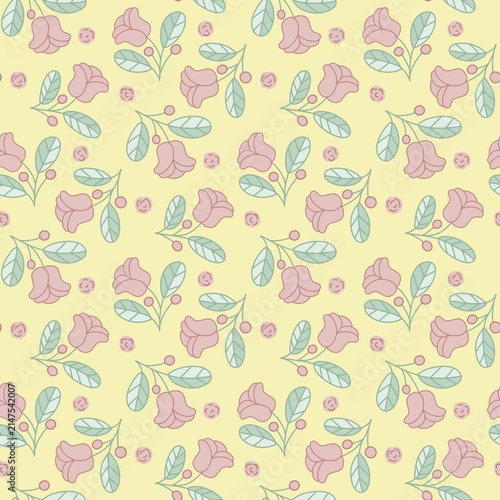 seamless pattern with flowers