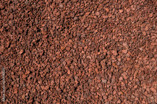 Obraz na plátně Red lava rock gravel texture