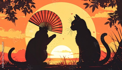 猫のシルエット Images – Browse 51 Stock Photos, Vectors, and Video