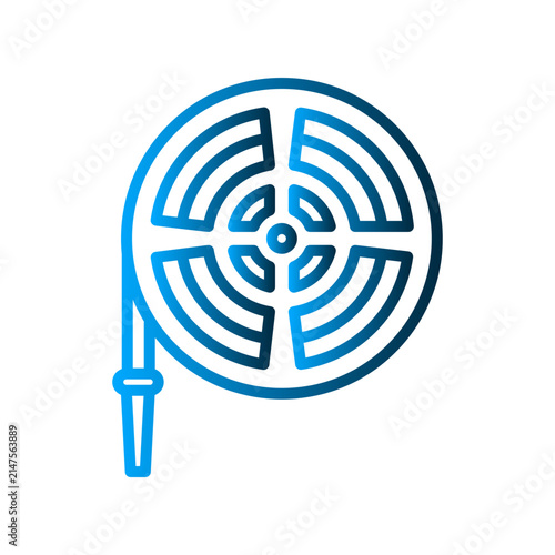 Hydrant water hose icon design template