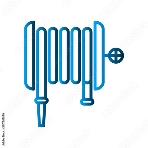 Hydrant water hose icon design template