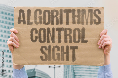 Canvastavla "Algorithms Control Sight" Computational systems increasingly determine what people observe