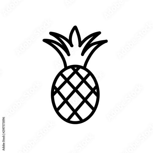 vector illustration of pineapple