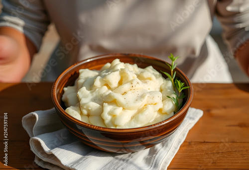 Creamy mashed potatoes with...