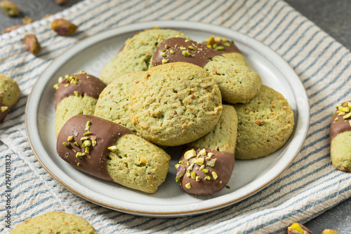 Homemade Italian Green Pistachio Cookies