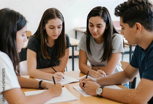 Diverse group of students c...