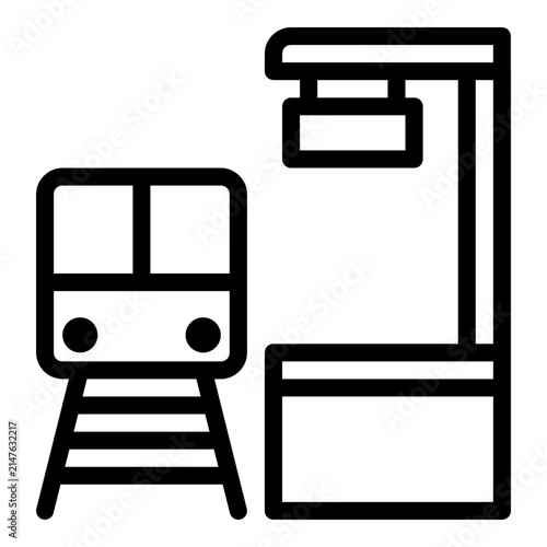 train station line icon