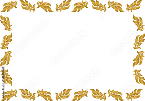 luxury gold leaf frame