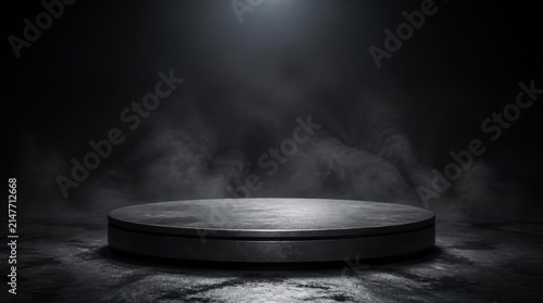 Dark Round Platform in Smoky Studio
