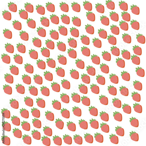 seamless pattern with strawberries