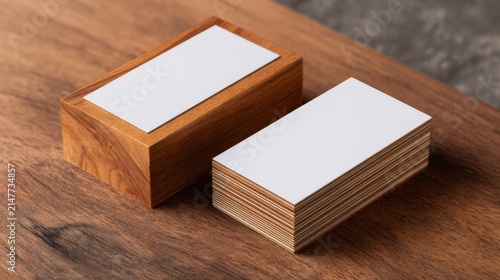Business card mockup template for professional corporate branding, stationery presentation, marketing design, and business identity showcase