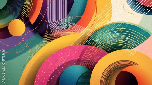 Colorful modern abstract vector line background for business technology, digital innovation, corporate communication, data connectivity, marketing, finance, and creative presentation design