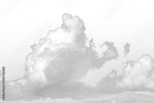 Fotografía single white cloud with transparent background