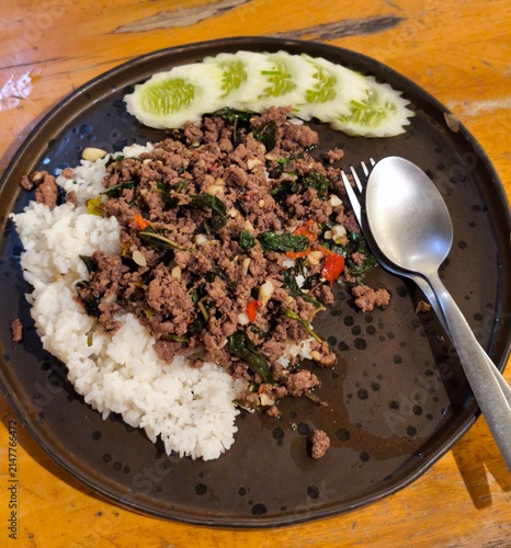 Cuadro en lienzo Pad Kra Pow (Thai Basil Stir Fry)