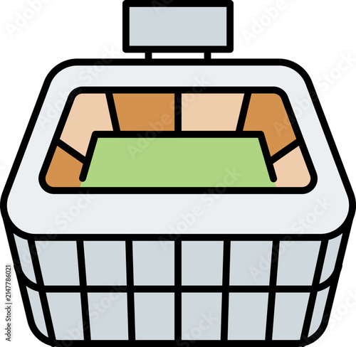 Football stadium icon