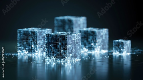 Holographic Cubes Representing Data in a Futuristic Network Environment