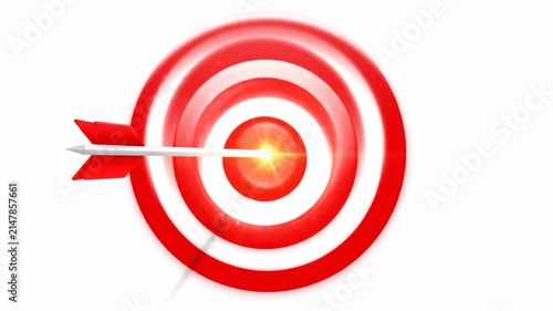 Precision arrow striking the illuminated bullseye, a powerful symbol of successful goal attainment and strategic execution for peak performance