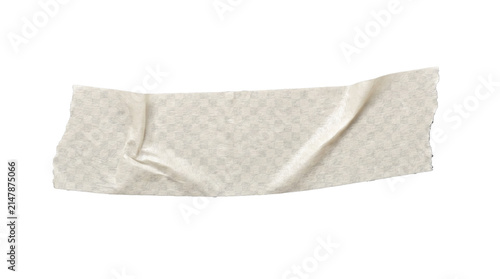 Cuadro en lienzo Ultra Realistic White Masking Tape Strips Collection Isolated on Transparent PNG