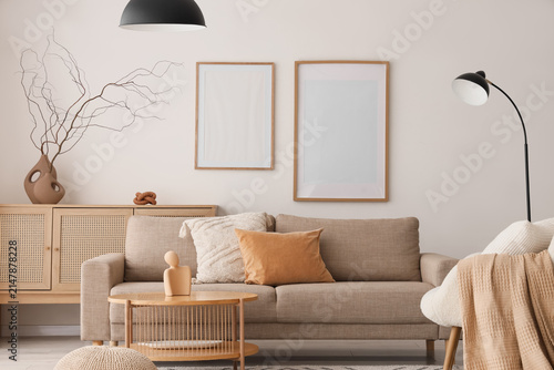 Interior of light living ro...